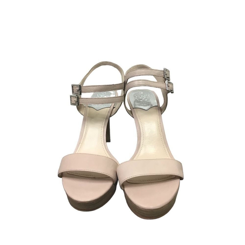 Vince Camuto Pink Beige Open-Toe Dress‎ Sandals w/ Ankle Strap Women's Size 10M
